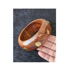 Bracelets en bois naturel de qualité supérieure, fabriqués à la main, bijoux ethniques traditionnels pour femmes, imperméables, couleurs personnalisées, cadeau d'affaires - Product Image 2