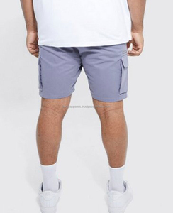 Logo personnalisé hommes été décontracté poids lourd respirant Shorts ceinture élastique multi-poches Cargo pantalon court motif déchiré - Product Image 3