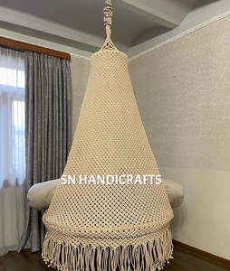 Silla Columpio de macramé para bebé, hecha a mano, Bohemia - Product Image 2