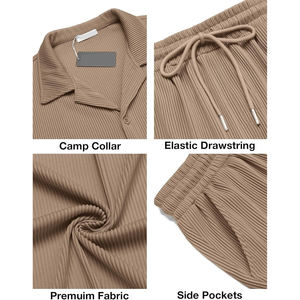 Top Best Quality Customized Design Clothes <b>Mens</b> Loose Short Sleeve Floral <b>Shirt</b> Shorts Casual Two Piece <b>Men</b> Sets <b>Beach</b> Shi - Product Image 5