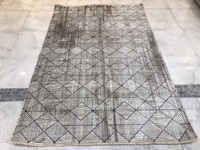 Tapis mural réversible en polypropylène de style méditerranéen Goldenmoon, fabriqué à la machine, avec dos antidérapant et résistant aux taches, pour la maison et le golf