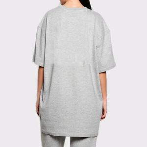 2024 calidad superior señoras jóvenes mujeres transpirable Casual camiseta suelta de gran tamaño gota hombro camiseta para mujeres - Product Image 2