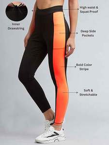 High Waisted Knitted Leggings Breathable <b>tummy</b> <b>Control</b> Soft Fitness Exercise with Custom Logo and Pockets Women Leggings - Product Image 3