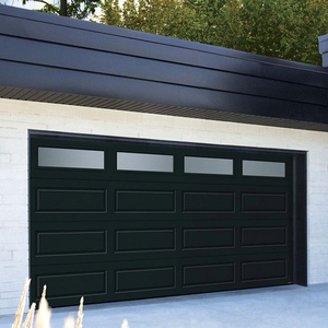 <span class=keywords><strong>Porte</strong></span> <span class=keywords><strong>de</strong></span> <span class=keywords><strong>garage</strong></span> <span class=keywords><strong>sectionnelle</strong></span> en acier sur mesure avec panneaux isolés PU, rails <span class=keywords><strong>standard</strong></span> et moteur automatique pour villas - Product Image 5