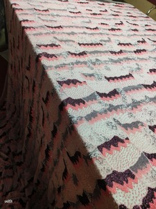 100% Silk Net <b>Fabric</b> with 3D Hand <b>Beaded</b> Embroidered Luxury Lace Knitted Plain Style for Wedding Bedding and Garments - Product Image 6