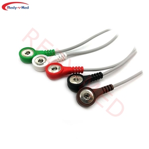 Câble compatible <span class=keywords><strong>Zoncare</strong></span> Hwatime <span class=keywords><strong>ECG</strong></span> 5Lead Cable Snap Pinch IEC Cable <span class=keywords><strong>Ecg</strong></span> De 5 Derivaciones <span class=keywords><strong>ECG</strong></span> Cable - Product Image 5