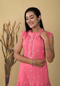 Style traditionnel indien pakistanais à la mode Salwar Kameez prêt à l'emploi dames costumes en coton entièrement cousus robes de femme élégantes - Product Image 3