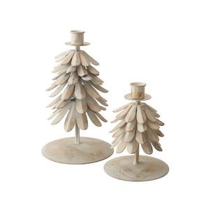 Usine directe Top Vente Designer Blanc Arbre De Noël Décor À La Maison Décoration De Noël Utilisé Bougeoir - Product Image 1