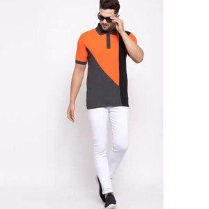 Polo personnalisé de haute qualité en coton à manches courtes grande taille pour hommes Nouveau design Couleur unie Style décontracté Techniques brodées - Product Image 4
