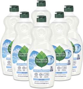 Savon liquide pour vaisselle Seventh Generation sans parfum et sans détergent, lot de 6 pour peaux sensibles, 19 oz - Product Image 5
