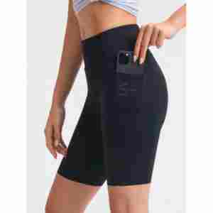 Shorts Deportivos de Cintura Media para Mujer, 100% Algodón, Forro Polar, Impermeables, Transpirables, Resistentes al Viento, de Secado Rápido, con Bolsillos, para Entrenamiento Atlético - Product Image 6