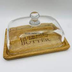 Mantequilla hecha a mano ecológica con forma personalizada de aluminio con tapa de vidrio, diseño moderno para uso doméstico y en restaurantes - Product Image 6