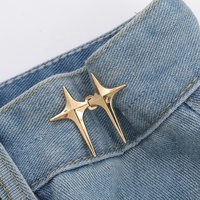 En gros Réutilisable En Métal Étoile Snap Boucle Clip Pantalon Jean Rétractable Ajusteur Taille Tendeur pour Ceinture Chaussure Utilisation pour Vêtements