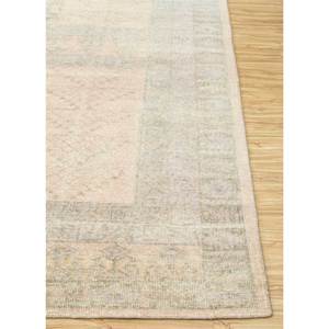 พรมขนสัตว์ถักมือสีเบจและสีน้ำตาล รุ่น PKWL-7009 ลายเมดัลเลียนรูปสี่เหลี่ยมผืนผ้า สำหรับห้องนั่งเล่น ห้องโถง ทางเข้าบ้าน - Product Image 4