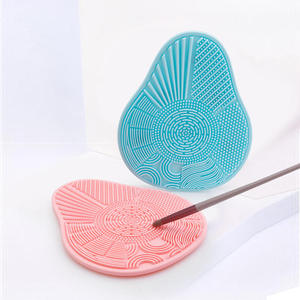 Factory Stock <b>Silicone</b> Shell Style Washing Pad Non-slip Suction Cup Makeup Brush Cleaning Pad Beauty <b>Tools</b> Customized - Product Image 1