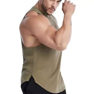 2025 meilleure vente hommes puissance Fitness débardeur classique 100% coton Gymwear pour l'entraînement et le jogging vêtements de sport personnalisables - Product Image 1