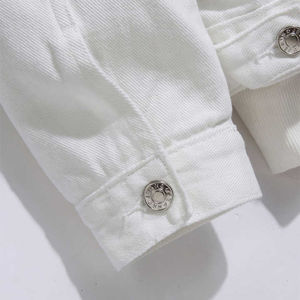 Durable Washed <b>Denim</b> Outerwear Fashion Print Cotton Jean <b>Jacket</b> Designed <b>Mens</b> <b>Denim</b> <b>Jacket</b> <b>Men</b> Custom Logo <b>Men's</b> <b>Jackets</b> - Product Image 4