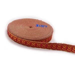 Vente en gros de dentelle française tressée en or et de franges OEM garniture en dentelle tressée en or de cérémonie pour la décoration artisanale de vêtements de cérémonie - Product Image 2