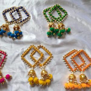 Sangeet Mehendi Ganey Ganai Dosti Gaana Maiyo cadeaux faveurs accessoire de mariage Punjabi-Hathphool Kaleera-Mehendi Bracelet - Product Image 1