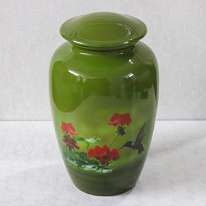 Urne funéraire en aluminium pour adulte avec fond blanc, 10 pouces, moderne et traditionnelle, religieuse, pour les cendres humaines, fournitures funéraires - Product Image 4