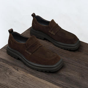 รองเท้าหนังแท้สำหรับธุรกิจ พื้นกันลื่น ซับในระบายอากาศ รองเท้าทางการสำหรับผู้ชาย รองเท้าทำงาน - Product Image 5