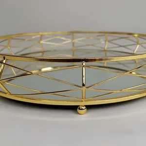 Bandeja de Metal Moderna Hecha a Mano para Diseñadores, Bandeja de Metal Brillante, Bandeja con Acabado Mate, Venta al por Mayor, Fabricada por Zahid Exports, Gran Mayorista - Product Image 5