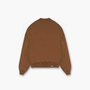 100% coton biologique hommes sweats à capuche et sweat-shirts hommes personnalisé respirant col rond unisexe sweat-shirt surdimensionné - Product Image 4