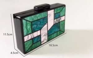 Pochette de créateur en résine faite à la main, imitation perle, luxe, papillon, charme solide, pochette complète, design créatif pour femmes, mariage - Product Image 2