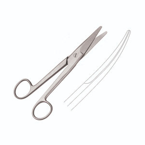 กรรไกรผ่าตัดคุณภาพสูง 18 ซม. กรรไกรเมทเซนบัมแบบตรง ใบมีดหยักเดียว โดย SurgiRight Instrument - Product Image 3