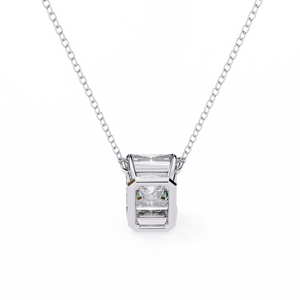 Magnifique pendentif pour femme en or 18 carats avec diamants de laboratoire et breloques en diamant - Product Image 2