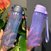 Bouteille d'eau écologique Tupperware 500ml haute qualité PP matière plastique vierge coffre-fort a sangle pour Sport Trekking travail école