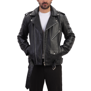 Nouvelle veste en cuir respirante de haute qualité pour hommes, col montant zippé, coupe décontractée, streetwear d'hiver de haute qualité pour hommes - Product Image 5