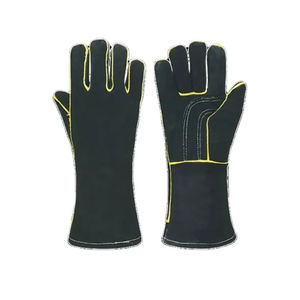 Gants de soudage en cuir de paume de haute qualité en gros OEM en cuir fendu de haute qualité meilleure sécurité pour hommes 7 oz 16INCH respirant - Product Image 1