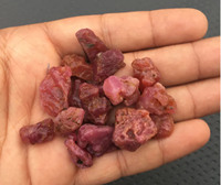 5 Stück Hochwertige Handgeschnittene 14-16 MM Natürliche Rosa Saphir-Rohsteine für Schmuckherstellung