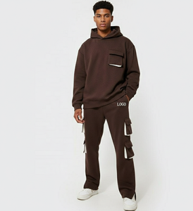 Conjunto Deportivo de Moda Urbana para Invierno |   Conjunto Deportivo de 2 Piezas con Capucha Personalizable al por Mayor para Unisex |   Ropa Deportiva Informal Air Casual - Product Image 1