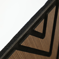Panneaux muraux acoustiques géométriques en MDF OEM, décoratifs et insonorisants, pour salon, bureau, hôtel