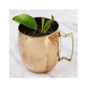 Mug à Moscow Mule en cuivre lisse et uni, 550 ml, pour la maison et les restaurants - Product Image 6
