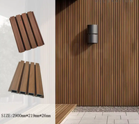 Paneles de pared WPC estriados de fibra de bambú, Panel de pared de PVC impermeable para interiores para Hotel, escuela, dormitorio, decoración, revestimiento de pared Interior