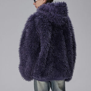 Pullover Men's <b>Hoodies</b> Custom Logo Plain Casual Fashion Winter Coat Regular Fit 100% Cotton Faux <b>Fur</b> Fleece Quick Dry Wearable - Product Image 3