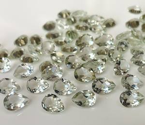 Corte de pera de amatista verde natural 10x14mm facetado-Amatista verde suelta de calidad superior - Product Image 1