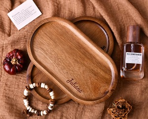 Bandeja de madera multiusos para servir té, café, aperitivos, Ideal para cocina, mesa de comedor, decoración del hogar y uso diario - Product Image 2