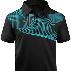 Polo unisexe T Shirt polo décontracté à manches courtes en coton avec logo brodé personnalisé pour hommes femmes Streetwear - Product Image 1