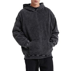 Sweat-shirts d'hiver pour hommes avec logo brodé personnalisé, impression en relief, haute qualité, coupe ample, 100% coton, polaire, sweat-shirts à capuche - Product Image 5