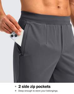 กางเกงจ็อกเกอร์ผ้าแคนวาสน้ำหนักเบาสำหรับผู้ชาย สวมใส่สบายในฤดูหนาว บุขนนุ่ม กันน้ำ แห้งเร็ว ระบายอากาศได้ดี ปรับขนาดได้ - Product Image 6