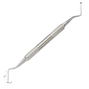 Instruments de remplissage dentaire manuels en acier inoxydable à manche creux de 10 mm de longueur, ensemble d'instruments de détartrage dentaire de 170 mm - Product Image 2