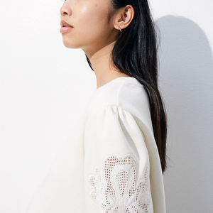 Vente en gros de sweatshirts pour femmes à col rond épais avec impression personnalisée vintage haute visibilité - Product Image 5