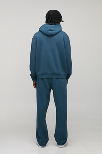 Service OEM personnalisé, vente en gros de survêtements décontractés d'hiver légers et écologiques en coton 100% à manches longues pour hommes - Product Image 3