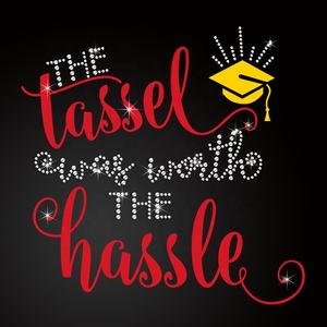 รีดติดเสื้อด้วยความร้อนประดับพลอยเทียม2024งานรับส่งด่วนทำจากพลอยเทียมสำหรับงานสำเร็จการศึกษาระดับอาวุโส - Product Image 1