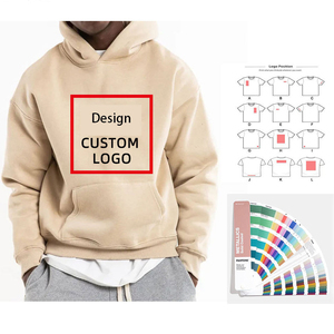 เสื้อฮู้ดโบซี่คอตตอนโอเวอร์ไซส์เปิดไหล่โอเวอร์ไซส์ใส่ได้ทั้งชายและหญิงเสื้อสไตล์สตรีทผ้าเฟรนช์เทอร์รี่แบบเรียบ - Product Image 5