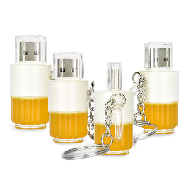 Wholesale Plastic USB Flash Drives 4GB-128GB USB 2.0/3.0 Thumb Drive with Custom Color & Logo New Beer Mug Model